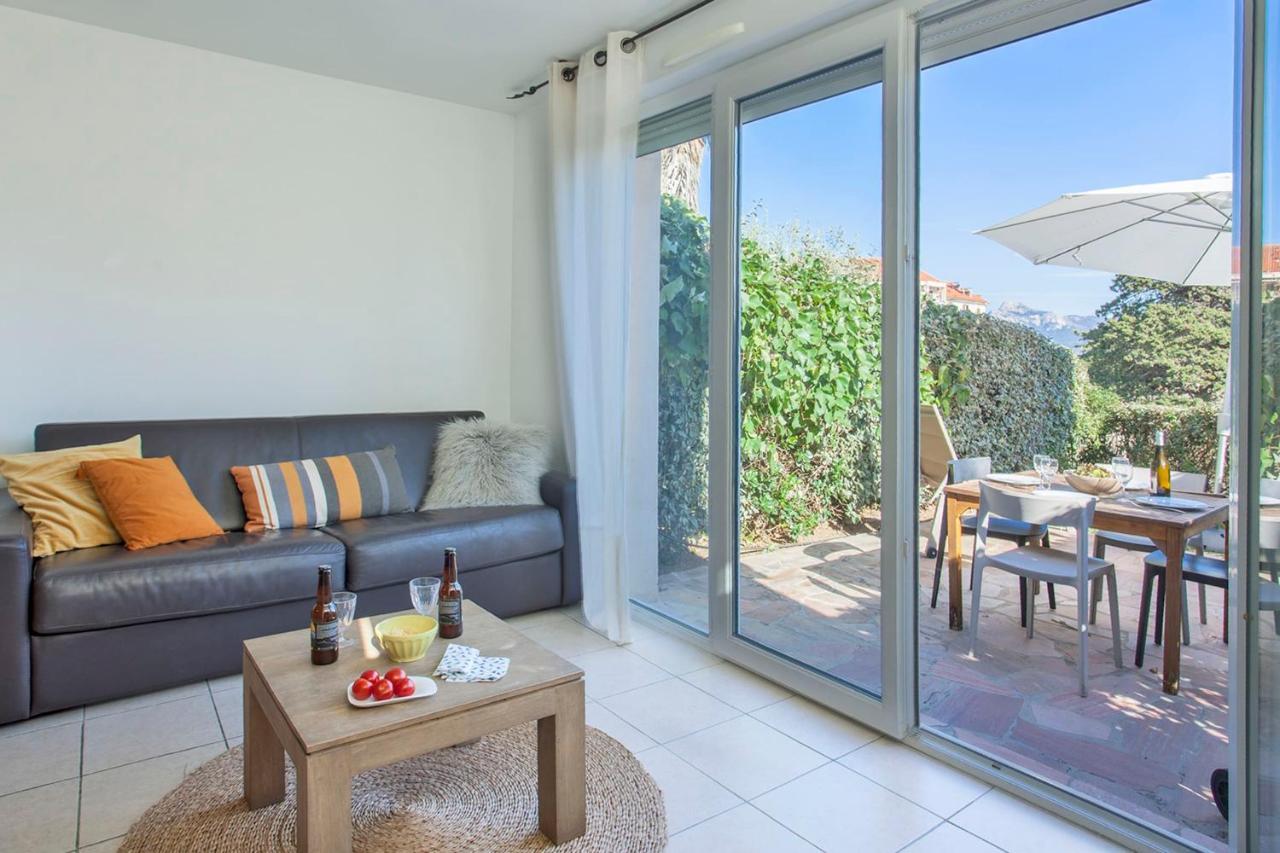 Mare Appart Avec Jardin Et Bbq Vue Mer Et Montagne Plage Et Port A 2 Pas カルヴィ エクステリア 写真